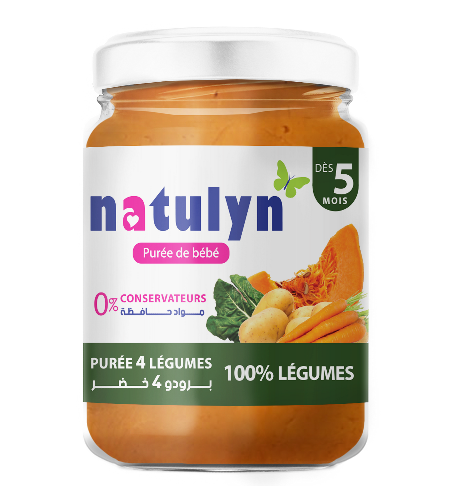 Purée de bébé 4 légumes