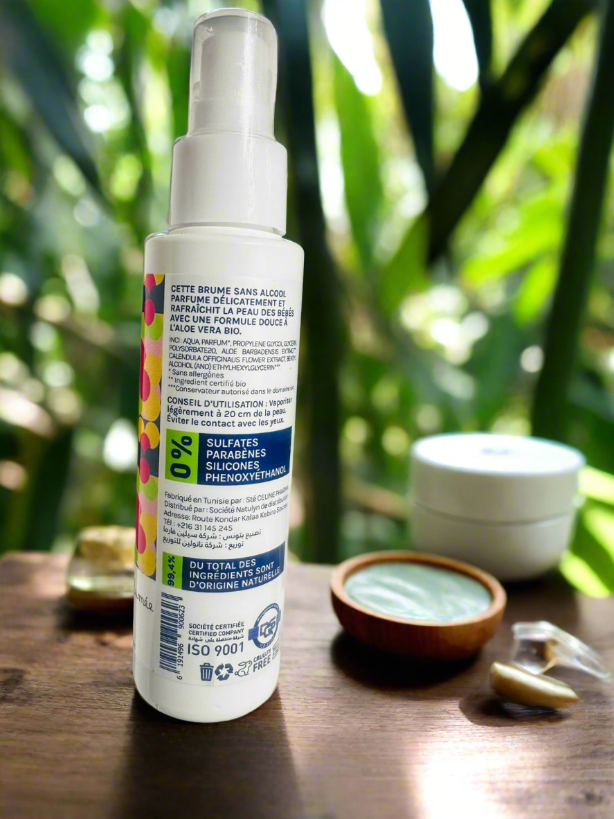 Eau de senteur naturelle  (Brume parfumée) pour bébé natulyn 100 ml